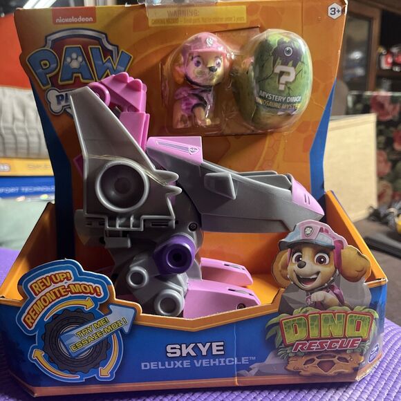 nickelodeon PAW PATROL SKY DELUXE VEHICLE, DINO RESCUE - Picture 2 of 6